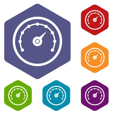 Hız göstergesi Icons set