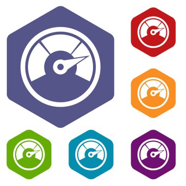 Hız göstergesi Icons set