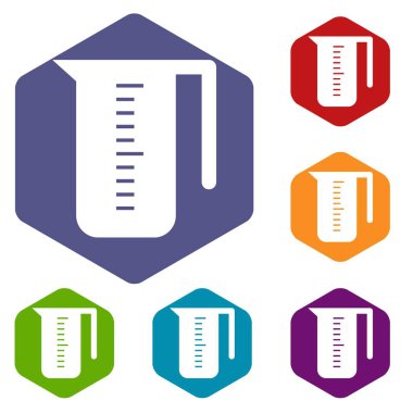 Ölçüm Kupası Icons set