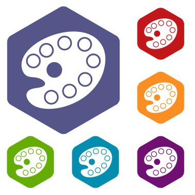 Resim paleti Icons set