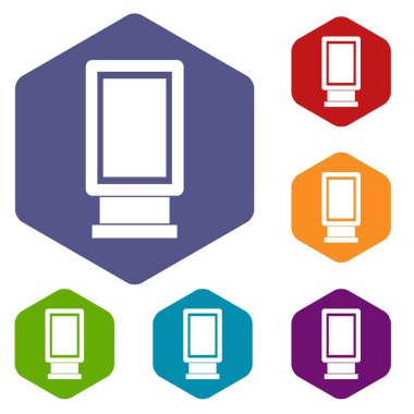 Reklam işaretleri Icons set