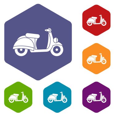 Motosiklet Icons set