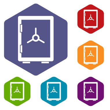 Kapalı güvenli Icons set