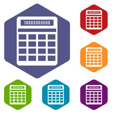 hesap makinesi simge seti