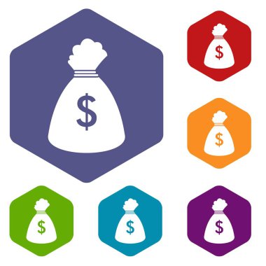 Para çantası Icons set