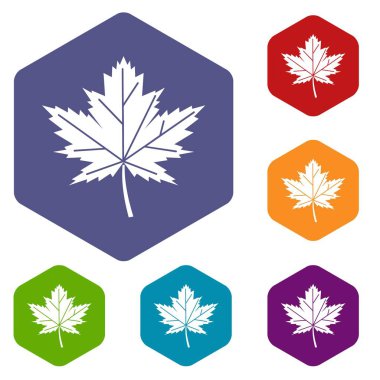 Akçaağaç yaprağı Icons set