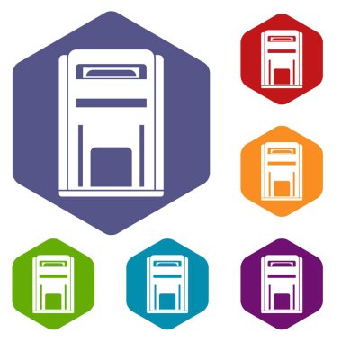 Kare posta kutusu Icons set