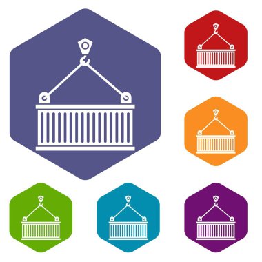 Yük Icons set ile vinç