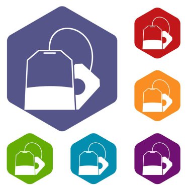 Teabag Icons set