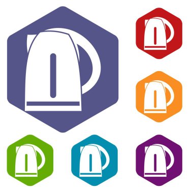Elektrikli su ısıtıcısı Icons set