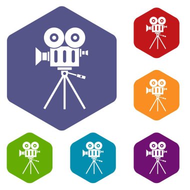 Video kamera Icons set