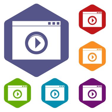 video oynatıcı simgeleri ayarlandı