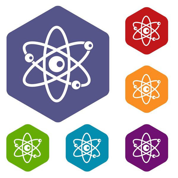 Молекулы набора атомных икон
