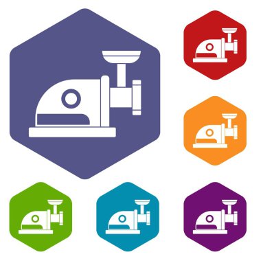 Elektrik değirmeni Icons set