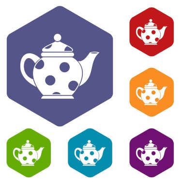 Su ısıtıcısı Icons set