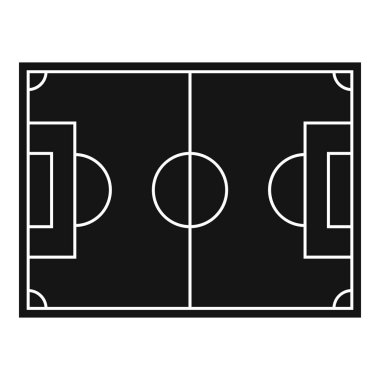 Futbol alanı simgesi, basit biçim