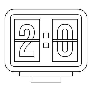 Çetele simgesi, anahat stili