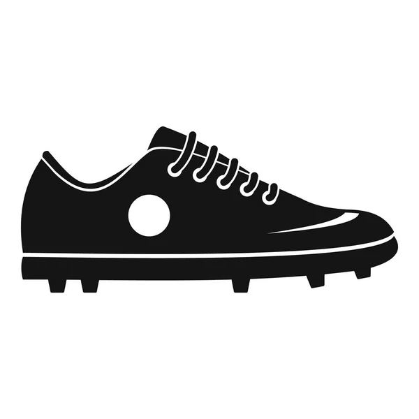 Ποδόσφαιρο παπούτσι εικονίδιο, απλό στυλ — Διανυσματικό Αρχείο