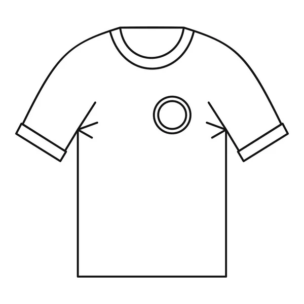 T-Shirt einheitliche Team-Ikone, Outline-Stil — Stockvektor