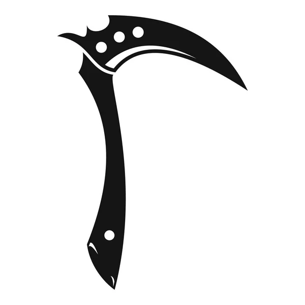 Het pictogram van het wapen van Kama, eenvoudige stijl — Stockvector