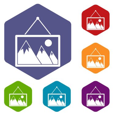 Doğa Icons set ile boyama