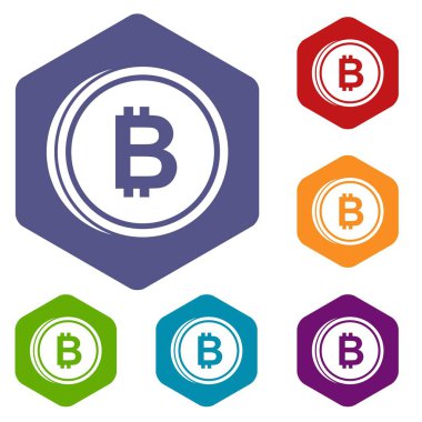 Yazı tura yarasa Icons set