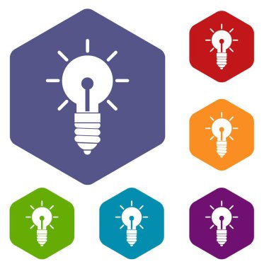 ampul fikir Icons set