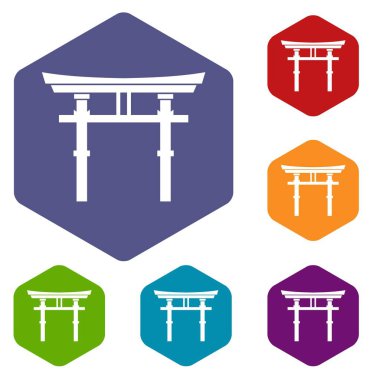 Japon yakın Icons set