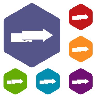 Ok sağ simgeler kümesi