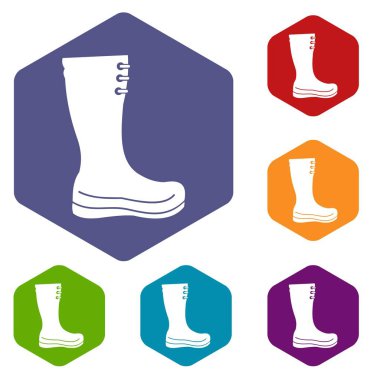 Icons set lastik çizmeler