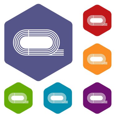 Atletizm Stadyumu Icons set