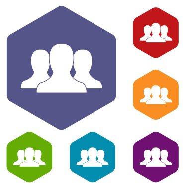 Grup insanlar Icons set