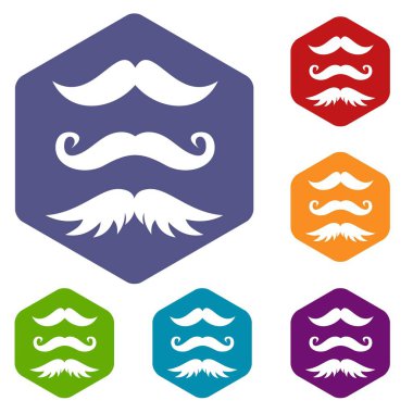 Bıyıkları Icons set