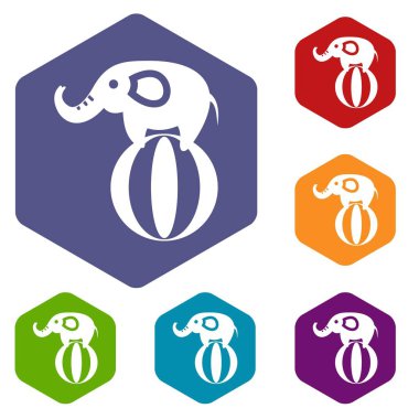 Bir top simgeler sette Dengeleme fil