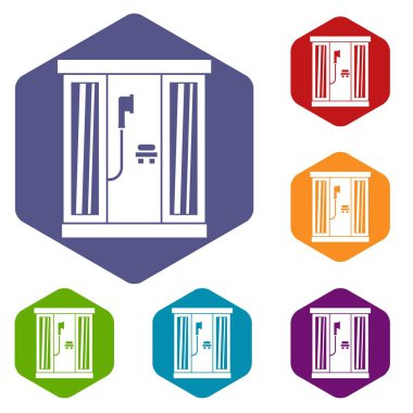 Duş Kabin Icons set