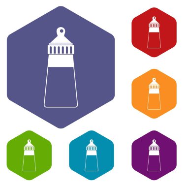 Bebek süt şişesi Icons set