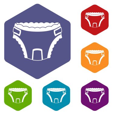 Bebek bezi Icons set