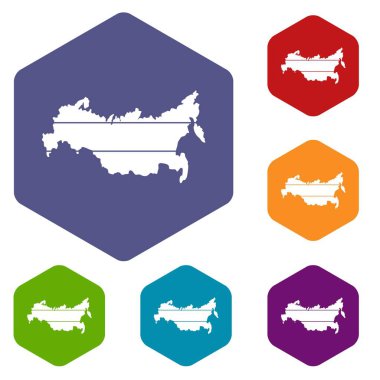 Rusya Icons set Haritası