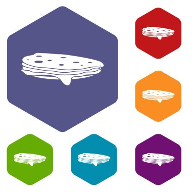 Krep Icons set yığını