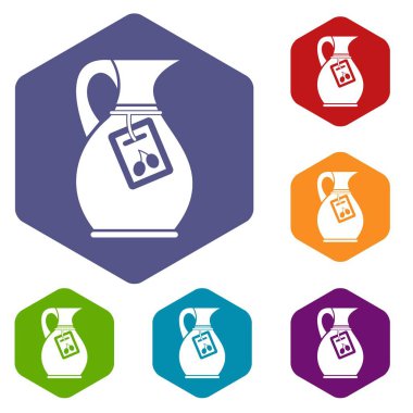 Zeytinyağı Icons set ile sürahi