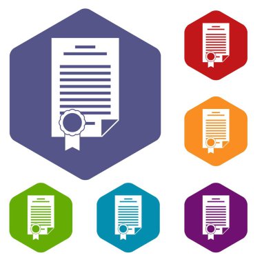 Sözleşme Icons set