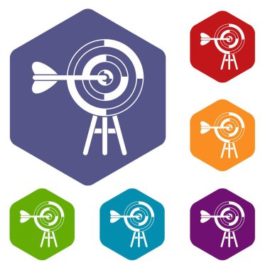 Bir ok simgeleri kümesiyle hedef