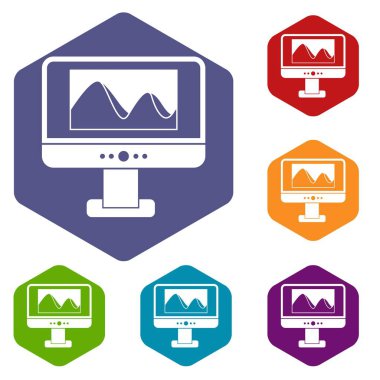 Bilgisayar monitörü ile resmi ekranı simgeleri için ayarla