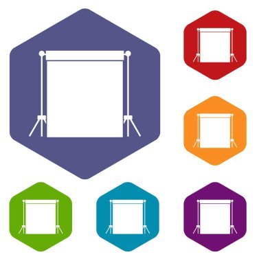 Stüdyo zemin Icons set