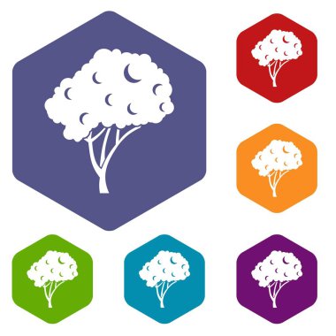 conjunto de iconos de árbol