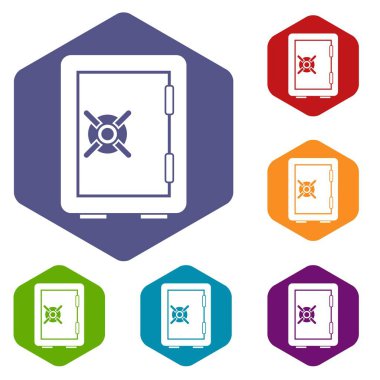 Emanet Kasası kutusu Icons set