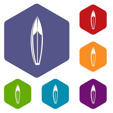 Sörf tahtası Icons set