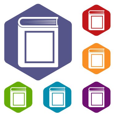 Kalın bir kitap Icons set