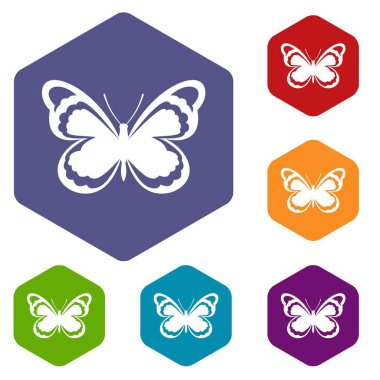 Küçük kelebek Icons set