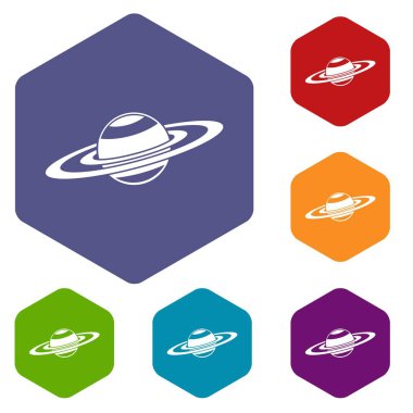 Satürn Icons set yüzük